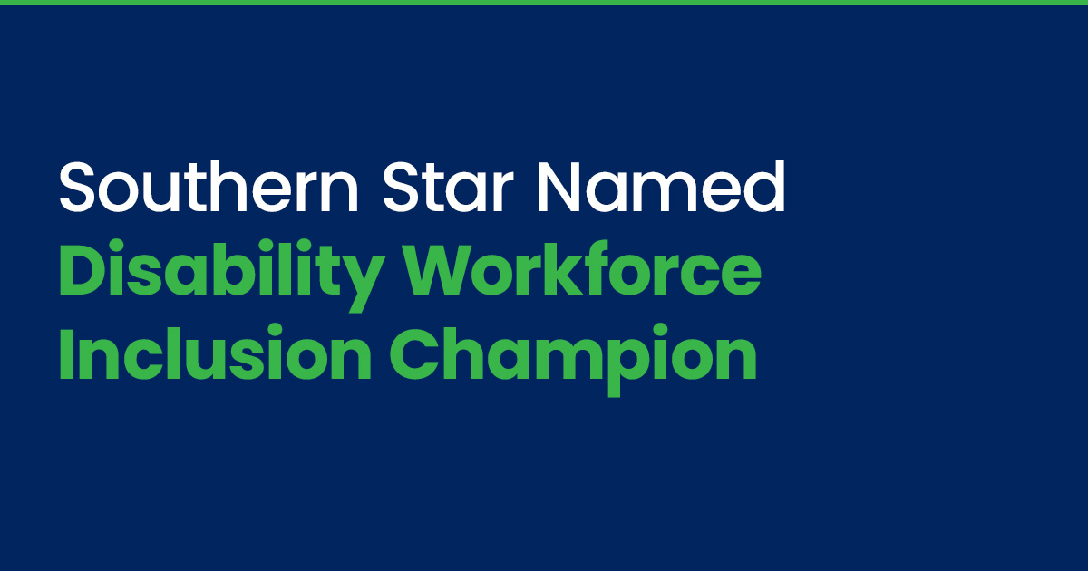 Southern Star named Disability Workforce Inclusion Champion