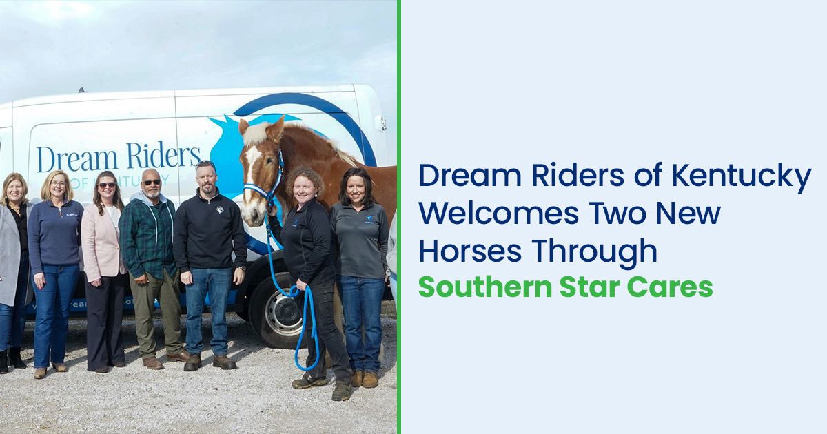 Dream Riders of Kentucky welcomes two new horses through support from Southern Star Cares grant