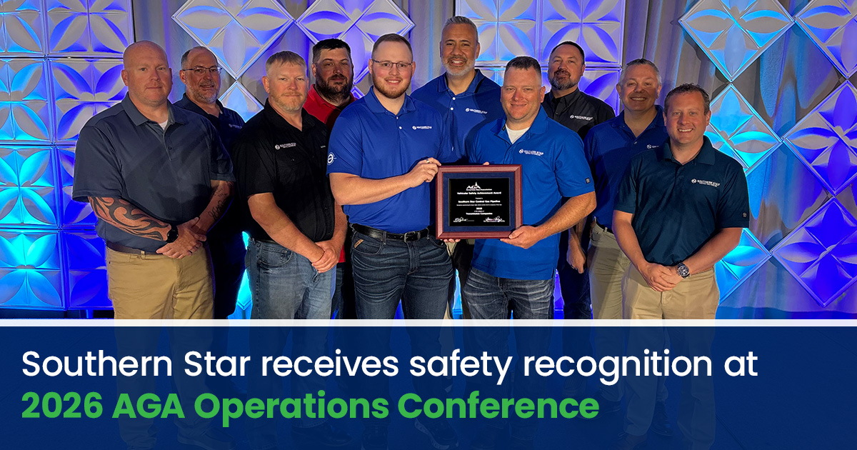 Southern Star recognized for safety commitment at 2026 AGA Operations Conference 